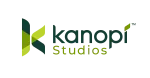 Kanopi Studios logo in shades of green