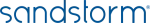 Sandstorm in lower case blue letters