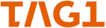 Stylized "Tag1" logo in large text