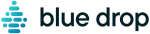 blue drop with a graphic depiction of a water drop to the left