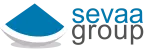 Sevaa Group logo featuring a blue geometric icon and the words “sevaa group.”